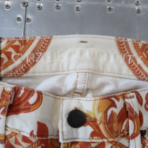 COH The Avedon Ultra Skinny Gold Velvet Jeans 26 - Picture 3 of 9